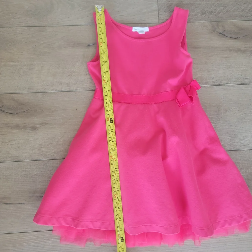 Gap Kids Girls Pink Tulle Skirt Party Dress Size S 6-7 Balletcore Pink